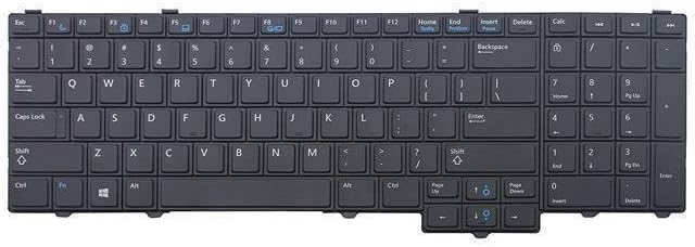 Replacement Keyboard NO Pointer NO Backlit for Dell Latitude E5540 P/N: ND8V6 0ND8V6 PK130WR1A00 NSK-LEBUC 04RNXY 4RNXY, US Layout Black Color