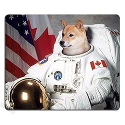 Comptuer Mouse pad, Funny Doge Astronaut Work Mouse
