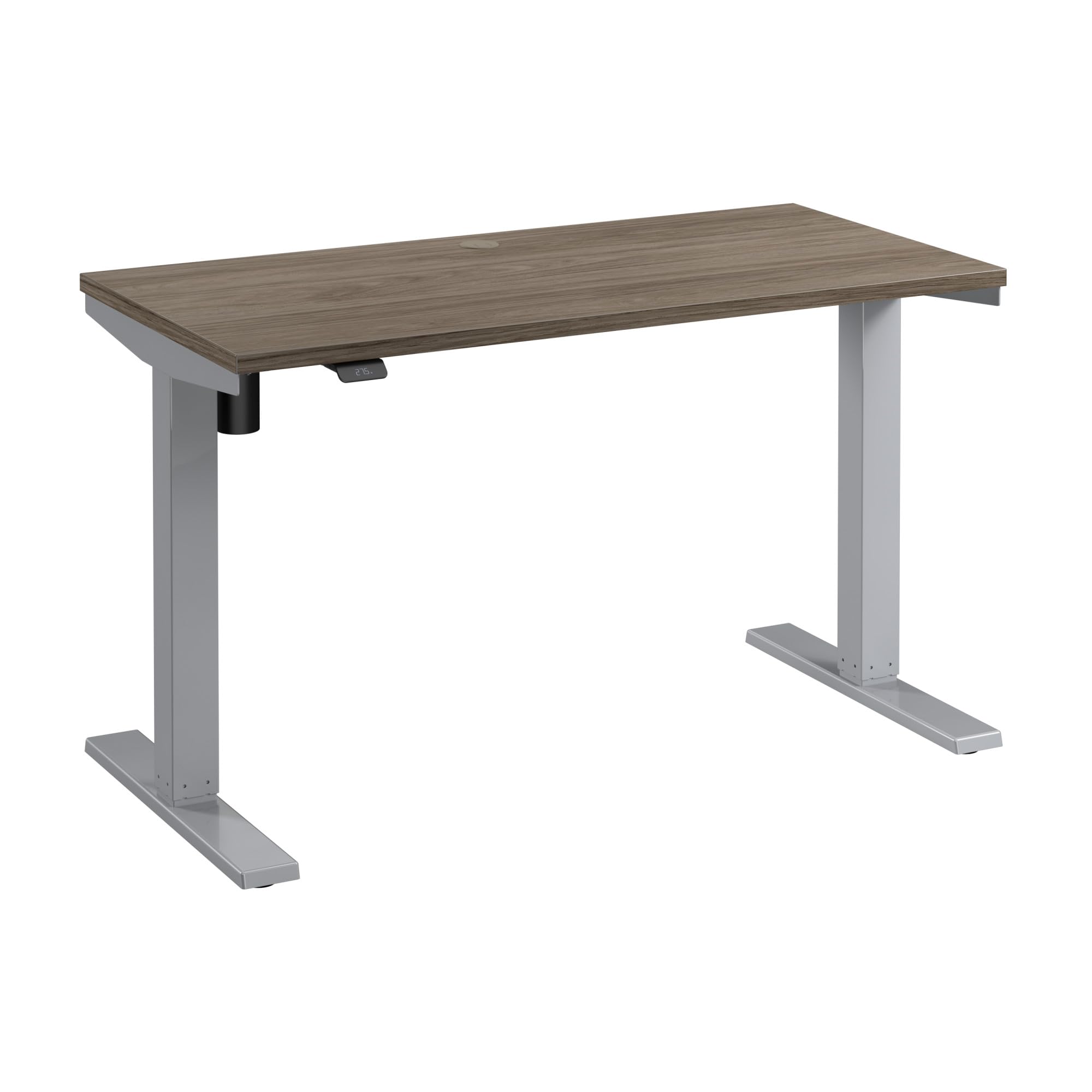 Photo 1 of ** NEW** Bush Business Furniture 48-inch Electric Height Adjustable Standing Desk, Ergonomic Sit-Stand Computer Table for Home and Professional Office, Move 40 Series, Modern Hickory with Metallic Gray Base