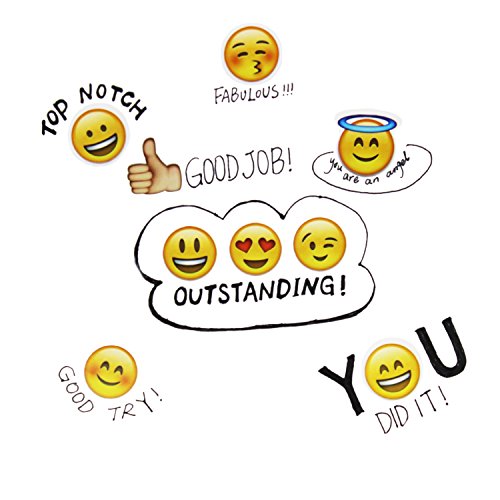 EMOJI Sticker 8 Sheets Emoticon Stickers (2cm) Smiley Face Decorative Funny Faces from Facebook iPhone