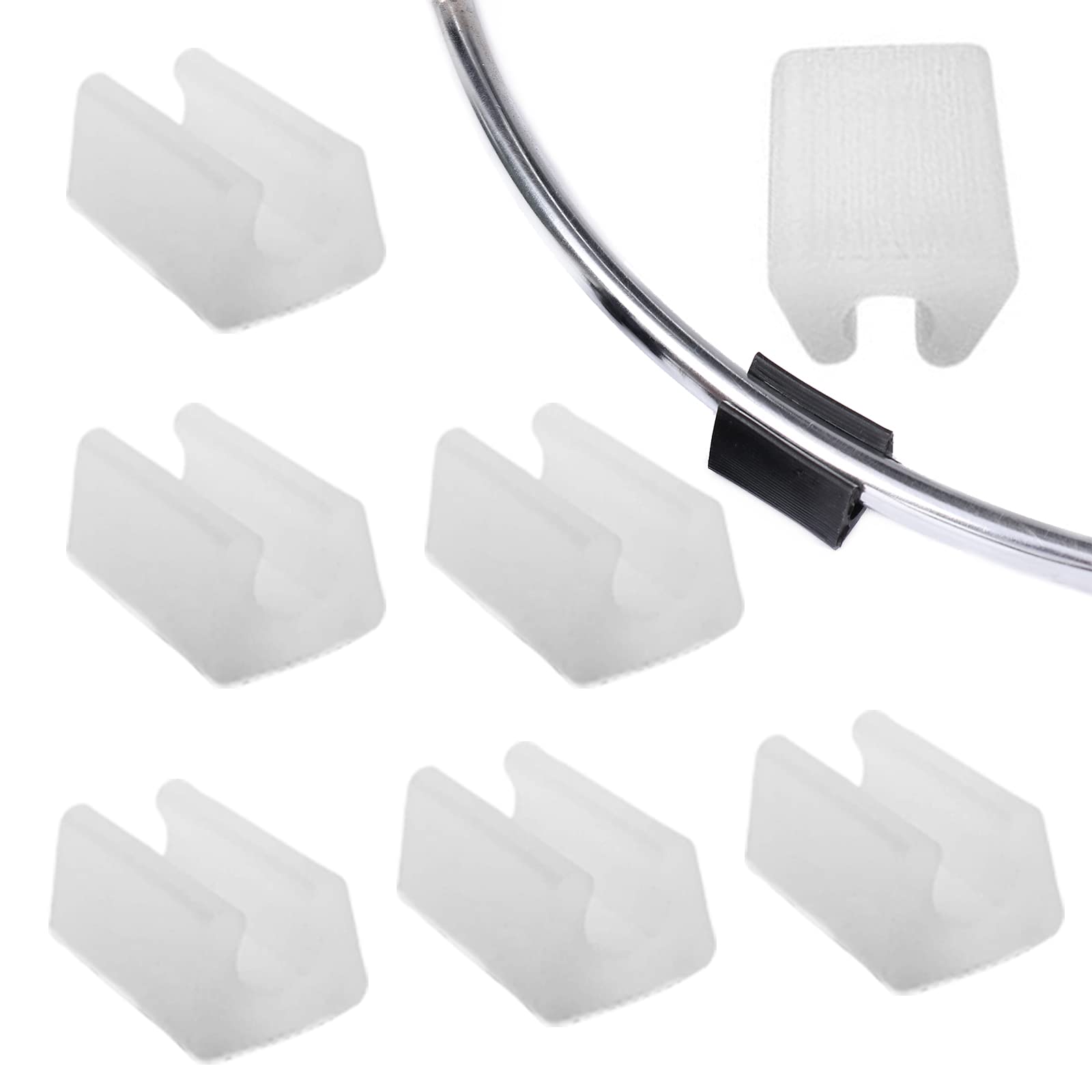 HJYZY 14mm Chair Foot Cap Plastic Post End Insert for Chair/Desk/Tube Protector White（Fit Furniture Leg Dia 13-15mm）15 pcs