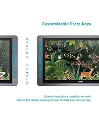 Huion kamvas gt 221 Pro tablet con visualización HD 10 teclas Prensa y 8192 Sensibilidad A La Presión   22.1 inch