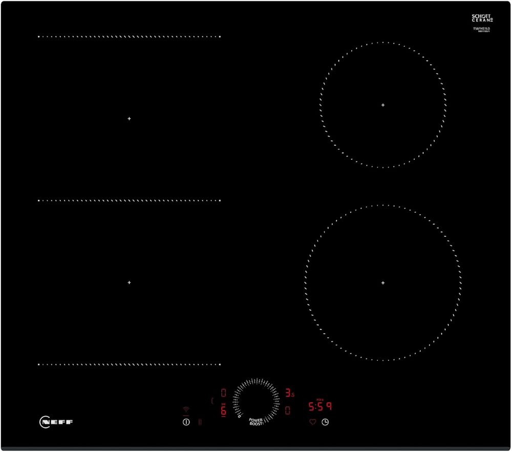 Neff T56FHS1L0 N 70 Built-in Induction Hob 60 cm Black