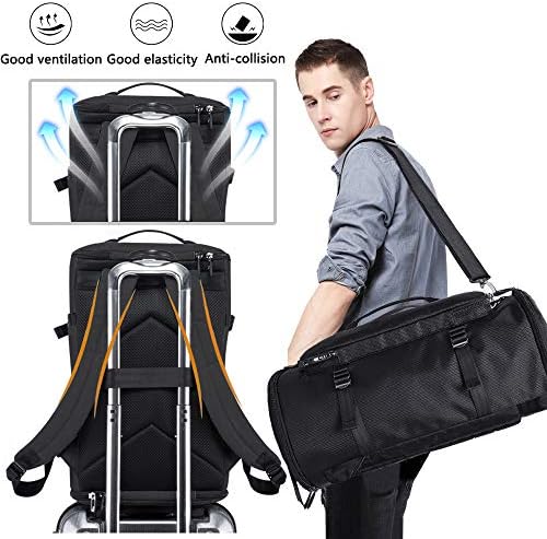 KAKA Travel Duffel Backpack, Outdoor Travel Bag with Shoe Compartment, Laptop Bookbag Weekender Overnight Carry On Daypack Water-Resistant College Bookbag Camping Rucksack Luggage for Men and Women 4 KAKA Travel Duffel Backpack, Outdoor Travel Bag with Shoe Compartment, Laptop Bookbag Weekender Overnight Carry On Daypack Water-Resistant College Bookbag Camping Rucksack Luggage for Men and Women