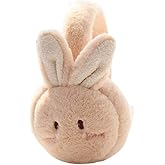 Tvoip Cute Cartoon Rabbit Ear Comfortable Adjustable Winter Warm Outdoors Ear Muffs for Women Girls
