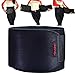 HAUSBELL Waist Trimmer, Adjustable Sweat Premium Waist Trimmer (Red Logo) for Man and Women, Waist Trainer for Weight Loss, Belly Fat Burner, Works Great with Workout Enhancing Gel (Not Included)