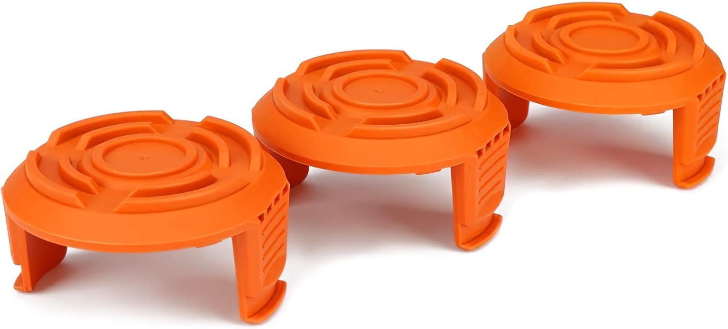 YWTESCH Trimmer Replacement Spool Cap Covers for Worx (3 Pack) : Garden & Outdoor