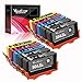 NIRVASENSE 10 Pack Remanufactured Ink Cartridge Replacement for HP 564XL 564 XL (4 Black, 2 Cyan, 2 Magenta, 2 Yellow) for HP DeskJet 3520 3522 Officejet 4620 Photosmart 5520 6510 6515 6520 7520 7525