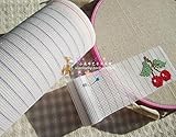 Zamtac 22x10cm 14CT Disposable Cross Stitch Fabric Canvas Cloth Pumping Waste Canvas DIY Handmade Embroidery on Baby Clothes Cushion