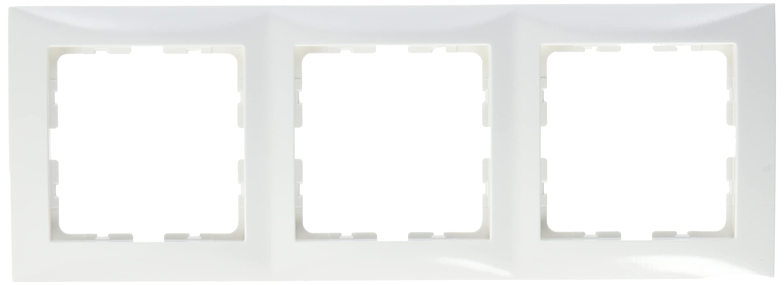 Berker S1 - Frame 3 Elements Series 1 Gloss White Polar