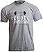 Ann Arbor T-shirt Co. School is Important, but Muscles are Importanter | Funny Body Building T-Shirt-(Adult, XL) Sport Grey