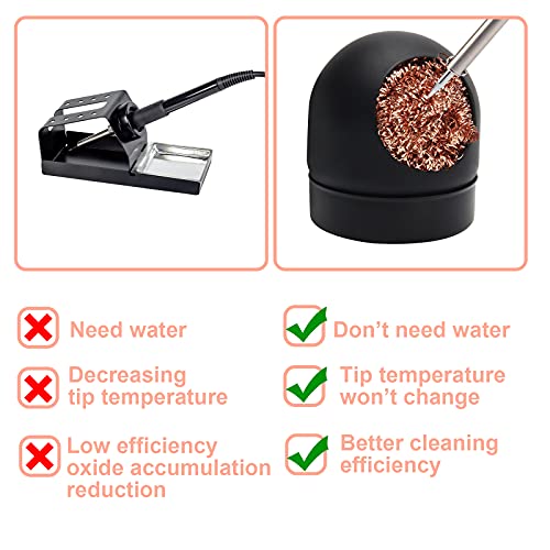 Soldering Iron Tip Cleaner Kit, Windspeed Nonslip Brass Soldering Tip