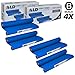 LD Compatible Thermal Ribbon Refill Roll Replacements for Brother PC402 (4-Pack) Compatible with FAX 560 575 580MC 878 Intellifax560 565 580MC MFC-660MC