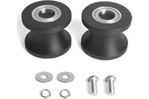 Durashmall Elliptical Machine Roller Wheel Replacement Polyurethane Aluminum Core Black 62X50.5L 79X37.8L 42X25.5L Options Fo