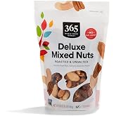 365 by Whole Foods Market, Unsalted Deluxe Mixed Nuts, 16 Ounce