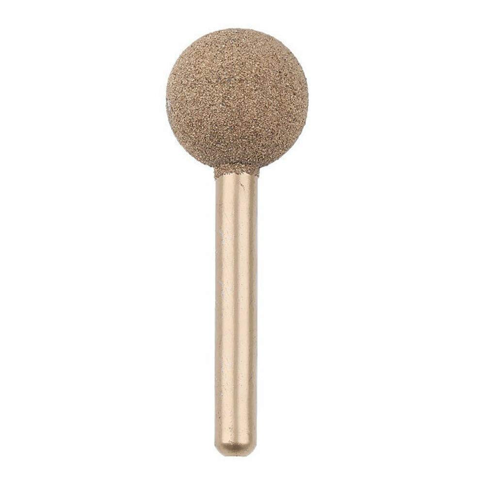 Diamond Coated Ball Rotary Burrs Set Original Sphere Rotary Burr for Jewelry Glass Stone Ceramic Gemstones Lapidary Grinding Rotary Tool Fine Sand 14mm