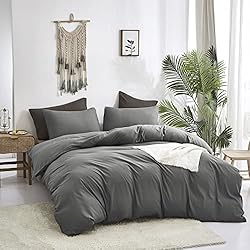 Luxlovery Grey Comforter Set California King Men