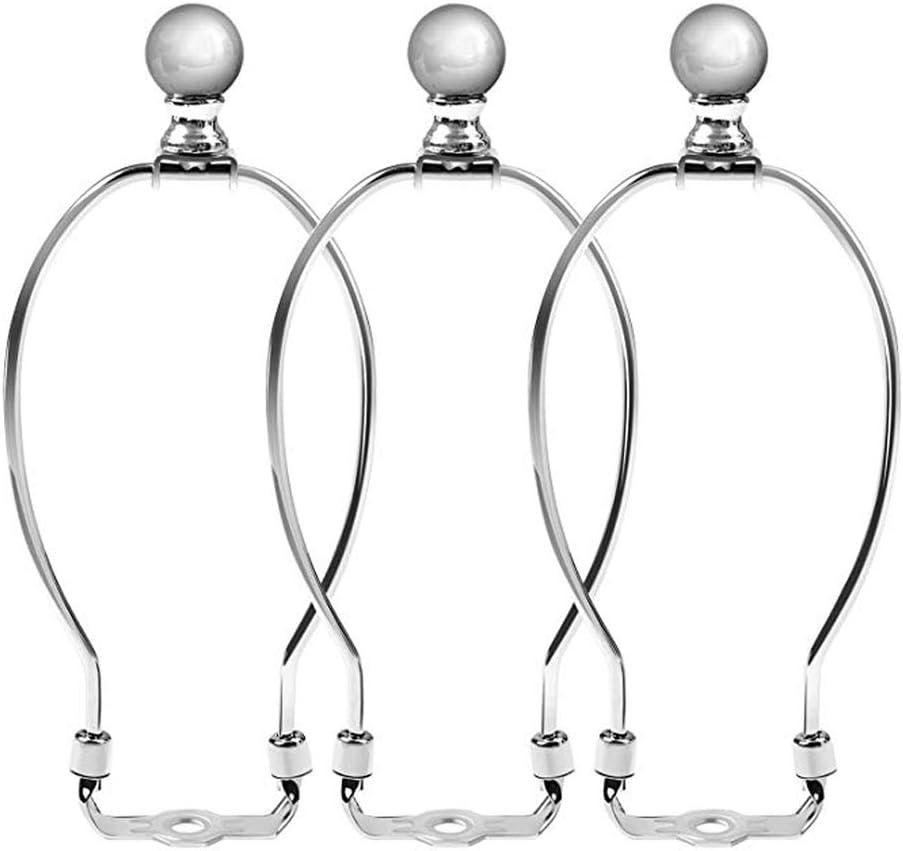 Mobestech 3pcs Lamp Harp Holder Heavy Duty Lamp Harp Crystal Lamp Floor