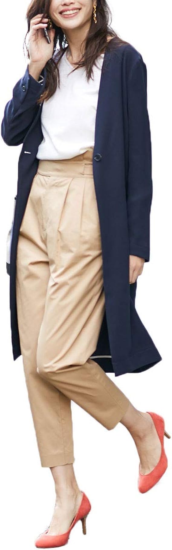 Amazon ナノ ユニバース Nano Universe グルカベルトタックパンツ 36 ベージュ Nano Universe ロングパンツ 通販