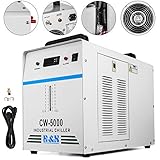 Mophorn Water Chiller 6L Capacity Industrial Water Chiller CW5000DG Thermolysis Type Industrial Water Cooling Chiller for 80W to 100W Laser Engraving Machine (CW5000DG)