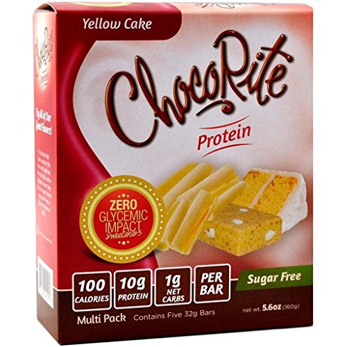 Chocorite High Protein Diet Bars Yellow Cakes Low Calorie Sugar Free