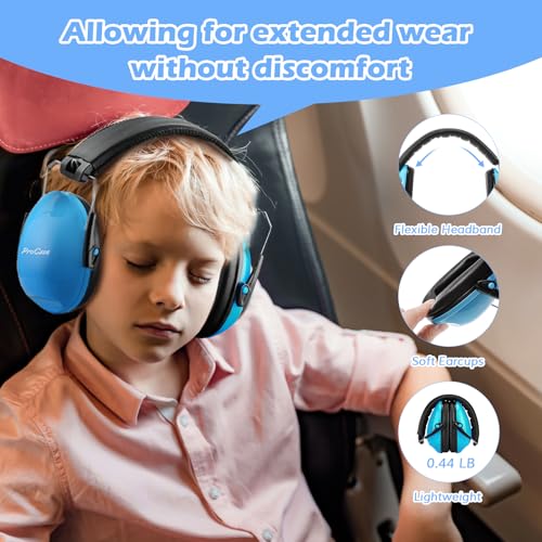 ProCase Noise Cancelling Headphones for Kids Toddler, SNR 27dB Noise Reduction Ear Muffs, Kids Ear Protection for Fireworks Autism, Sensory Headphones for Autistic Kids