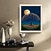 FORESTIME 5D DIY Diamond Painting By Number Kits, Full Square Drill Sky Moon Trees Paintings Pictures Arts Craft for Home Wall Decor (Blue)