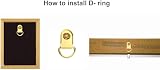 StayUnique1 260 PC Heavy Duty Picture Hooks Set Rustproof Saw Tooth D-Ring Nails view 8