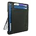 RFID Front Pocket Wallet Minimalist Wallet Slim Wallet Genuine Leather Black