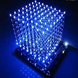Gikfun 3D LightSquared DIY Kit 8x8x8 3mm LED Cube White LED Blue Ray EK1568