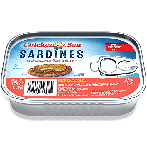 Chicken of the Sea Sardines In Hot Sauce, 3.75 Ounce (Pack of 18