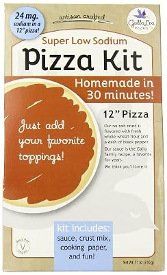 GalloLea Pizza Kits Whole Wheat Pizza Kit, Low Sodium, 11 Ounce