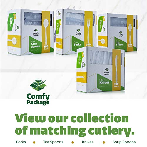 4 Heavyweight+Disposable+Clear+Plastic+Knives