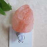 niceEshop(TM) Natural Crystal Himalayan Salt Lamp Night Light Plug in Wall Decorative Air Purifier Nursery Lamp(Natural)