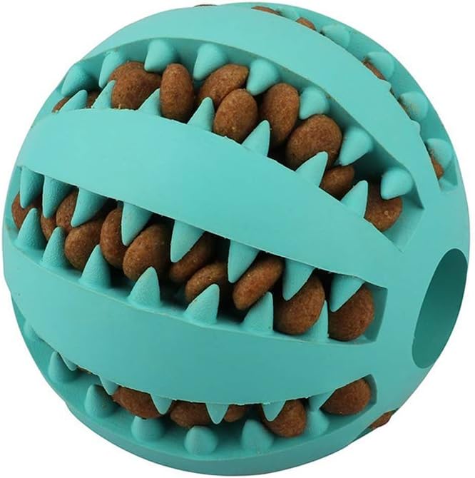 Pet Supplies QINUKER Toy Ball for Dogs, Strong Tooth Dog Toy Balls