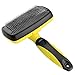 Rosmax Self Cleaning Slicker Brush,Dog Brush for Grooming,Removes Tangled Knots,Mats,Undercoat and Loose Hair with Minimal Effort,Easy to Clean,Fits Small,Large Dog and Cat,Short and Long Hair