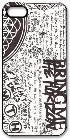 Bring Me The Horizon BMTH Case For Iphone 5s Higher Dreamcatchers Snap-on Back Case Cover for Apple iPhone 5 Apple iPhone 5S/Apple iPhone 5 5SHÜLLE Protective Case Cover