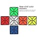 D-FantiX Qiyi Clover Cube, Four Leaf Clover Speed Cube Black