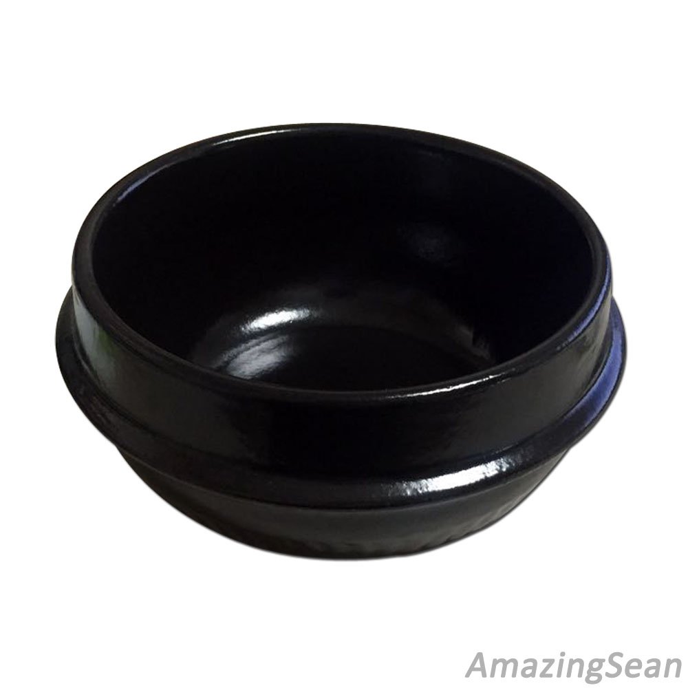 Korean Dolsot Stone Bowl 5.5 Inch with Trivet (For Bibimbap and Soup