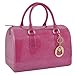 MG Collection Hannah Doctors Top Handle Candy Handbag, Fuchsia Pink, One Size