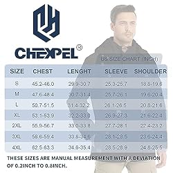 CHEXPEL Men's Thick Winter Jackets with Hood Fleece
