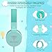 BENGOO KH1 [updated] Kids Headphones Over-Ear/On-Ear w/Mic, 80dB Volume Limited, Foldable Tangle-Free 3.5mm Jack Wired Headphones for Children/Boys/Girls/Teens/School/PC/Kindle/iPad/Cellphone/Airplanethumb 1