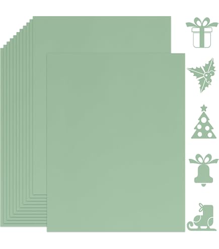 紙 Amazon.com: Twavang 25 Sheets Sage Green Cardstock Paper 8.5'' x