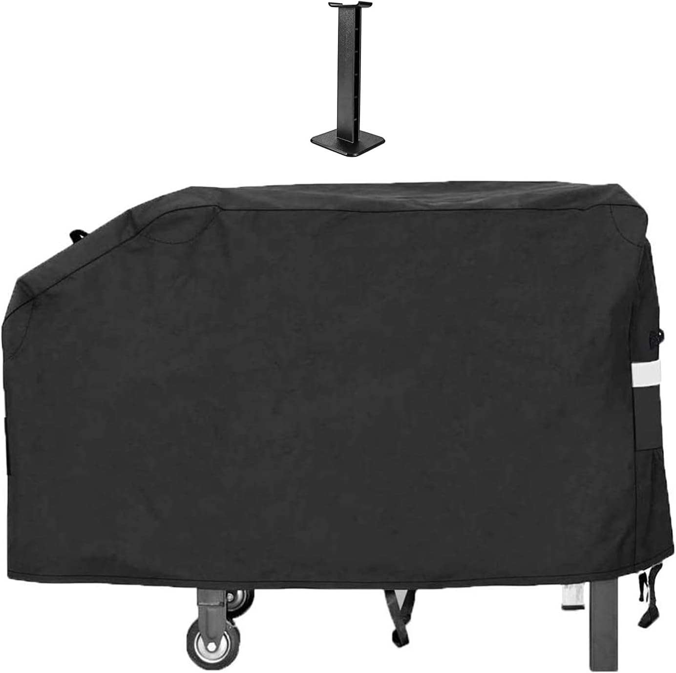 QuliMetal 28" Grill Griddle Cover for Blackstone Outdoor Cooking Gas Grill Griddle Flat Top Station, for Camp Chef Griddle and Most 2 Burner Flat Top Grill Griddle, Heavy Duty Cover with Support Pole: Kitchen & Dining