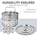 Sweet Serenity Instant Pot Accessories | Deluxe Stackable Pressure Cooker Steamer Insert Pans | Fits 6 & 8 Qt Instant Pot Cookers | For Meat, Vegetables, Cheesecake, Seafood & More | Silicone Kit