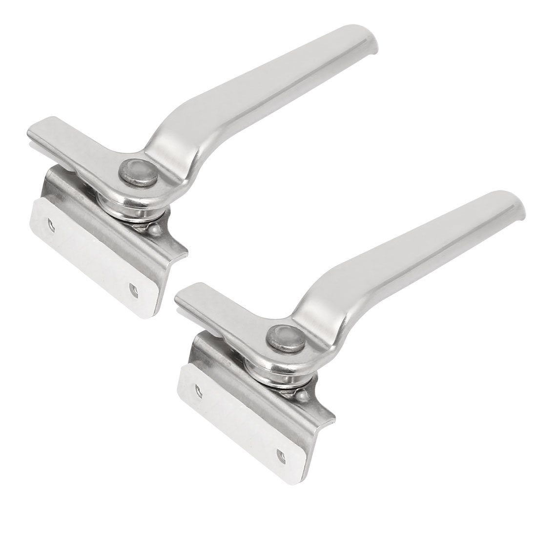 Sourcingmap Stainless Steel Casement Window Locking Handle Grip Left Hand Silver Tone 2pcs