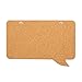 Speech Bubble Cork Bulletin Board with Push Pins (17.5 x 11.5 Inches)