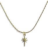 Duo-Duo-Siang Minimalist North Star Pendant Necklace, Minimalist & Stackable Layering Chain Jewelry for Women