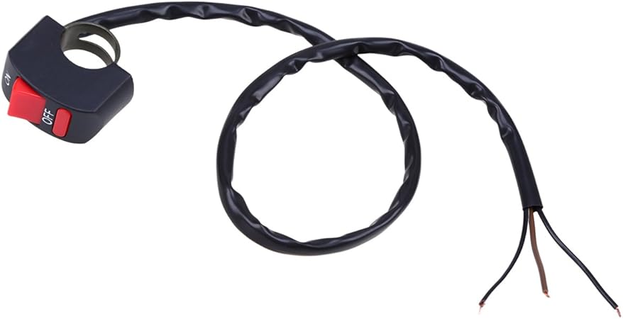 Amazon Possbay バイクスイッチ キルスイッチ On Offハンドルバー 取り付け簡単 汎用 配線 3 バイク電装用スイッチ 車 バイク