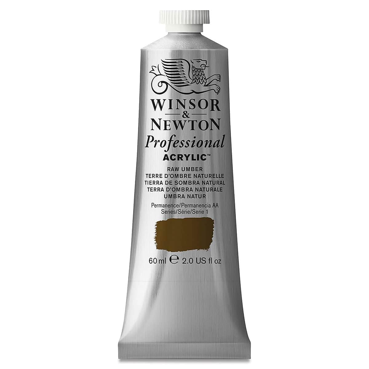 Winsor & Newton 2320554 60 ml Professional Acrylic Colour - Raw Umber, 60 ml (Pack of 1)